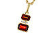 E320-11153: NECK .98 TW GARNET 1.01 TGW