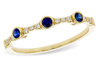 E320-12044: LDS WED RG .16 SAPPHIRE .25 TGW