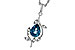 E320-12971: NECK 1.20 LONDON BLUE TOPAZ 1.25 TGW (8x6MM LBT)