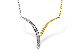 E320-13889: NECKLACE .12 TW (18")