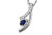 E320-14735: NECKLACE .23 SAPP .40 TGW (5x3 SAPP)