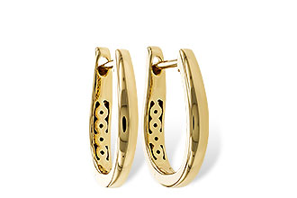 E320-14798: GOLD EARRINGS (15MM)