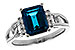 E320-15662: LDS RG 2.42 LONDON BLUE TOPAZ 2.50 TGW (9x7MM LBT)
