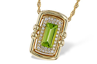E320-17489: NECKLACE .72 PERIDOT .84 TGW (8x4MM PER)