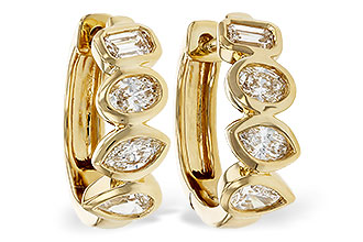 E321-00189: EARRINGS .68 TW FANCY CUT DIAS