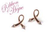 F045-62962: PINK GOLD EARRINGS .07 TW