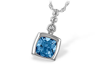 F234-68407: NECK 1.45 BLUE TOPAZ 1.49 TGW