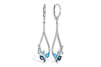 F318-31153: EARR 1.08 BLUE TOPAZ 1.35 TGW