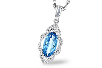 F318-33898: NECK 1.26 BLUE TOPAZ 1.37 TGW