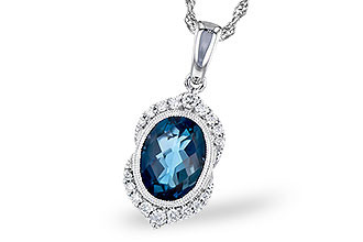 F318-35707: NECK 1.96 LONDON BLUE TOPAZ 2.10 TGW