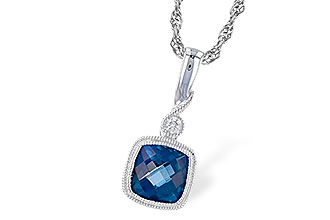 F319-18371: NECK 1.05 LONDON BLUE TOPAZ 1.07 TGW