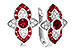 F319-18398: EARR .78 TW RUBY .90 TGW