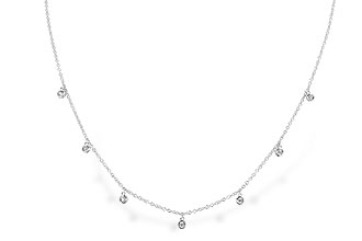 F319-19353: NECKLACE .12 TW (18")