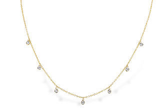 F319-19353: NECKLACE .12 TW (18")