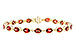 F319-20244: BRACELET 9.22 TW GARNET 9.26 TGW