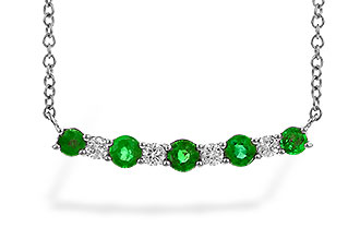 F319-25680: NECK .43 TW EMERALD .55 TGW