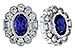 F320-10244: EARRINGS .93 TW TANZANITE 1.40 TGW