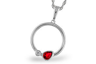 F320-11162: NECKLACE .24 RUBY .26 TGW