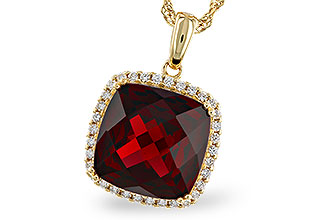 F320-12062: NECKLACE 9.26 GARNET 9.51 TGW (12MM CU)