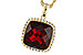 F320-12062: NECKLACE 9.26 GARNET 9.51 TGW (12MM CU)