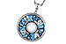 F320-12944: NECKLACE 1.67 BLUE TOPAZ 1.72 TGW