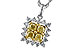 F320-12953: NECK .76 FANCY YELLOW DIAMONDS 1.09 TW