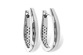 F320-14807: GOLD EARRINGS (17MM)