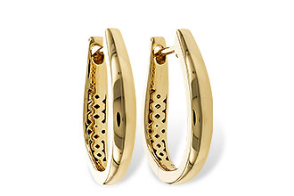 F320-14807: GOLD EARRINGS (17MM)
