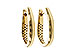F320-14807: GOLD EARRINGS (17MM)
