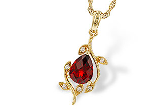 F320-15662: NECKLACE 1.34 GARNET 1.39 TGW (8X6MM GAR)