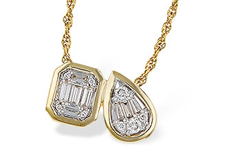 F320-16607: NECKLACE .17 BAG .25 TW