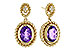 F320-17489: EARRINGS 1.98 AMETHYST 2.02 TGW (8x6MM AMY)