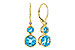 F321-00216: EARR 3.25 TW BLUE TOPAZ 3.27 TGW (4MM/7MM BT)