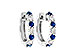 G046-48389: EARRINGS .64 SAPP 1.05 TGW