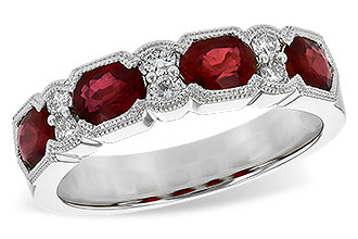 G235-56616: LDS WED RG 1.66 RUBY 1.84 TGW (5x4MM RUBY)