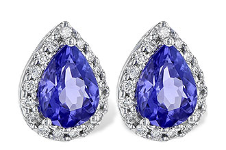 G235-60262: EARR 1.15 TW TANZANITE 1.32 TGW