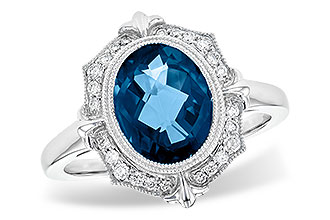 G235-62016: LDS RG 3.00 LONDON BLUE TOPAZ 3.16 TGW