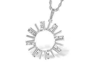 G318-32062: NECK .14 TW BAGUETTES