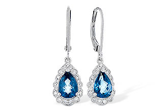 G318-34816: EARR 1.48 TW LONDON BLUE TOPAZ 1.63 TGW