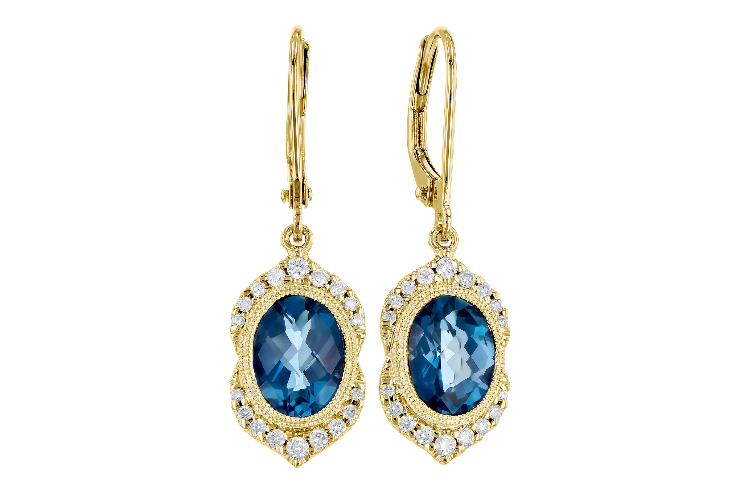 G318-35707: EARR 2.45 LONDON BLUE TOPAZ 2.64 TGW