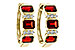 G320-11153: EARRING 1.50 TW GARNET 1.61 TGW