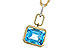 G320-12998: NECKLACE 3.26 BLUE TOPAZ 3.30 TGW (10x8MM BT)