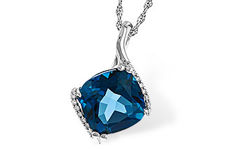 G320-15698: NECK 4.42 LONDON BLUE TOPAZ 4.50 TGW (10MM LBT)