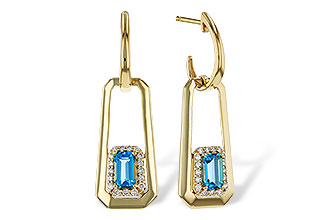 G320-17516: EARRING .66 TW BLUE TOPAZ .80 TGW (5x3MM BT)