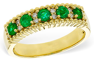 G320-17534: LDS WED RG .48 TW EMERALD .60 TGW