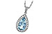 H051-08443: NECKLACE 2.20 AQUA 2.55 TGW