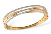 H231-00225: BANGLE BRACELET .91 TW