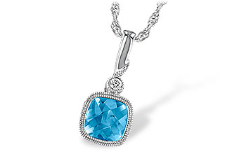 H231-97498: NECK 1.03 BLUE TOPAZ 1.05 TGW