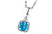 H231-97498: NECK 1.03 BLUE TOPAZ 1.05 TGW