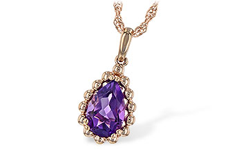 H234-67525: NECKLACE 1.06 CT AMETHYST